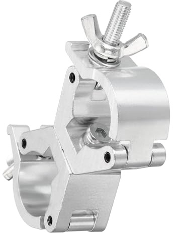QUARKZMAN Traversen Klammern, Leichttraversenklemmen Rohrschellen Halbschelle für 30-36mm Rohrdurchmesser, maximale Belastung 68,04 kg, Doppelschnalle, 1 Stück
