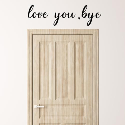 Wall Stickers and Decals, Cute Wall Decor Accessories, Stickers for Wall Window Personalized Stickers, Rearview Mirror Accessories (Love You, Bye)