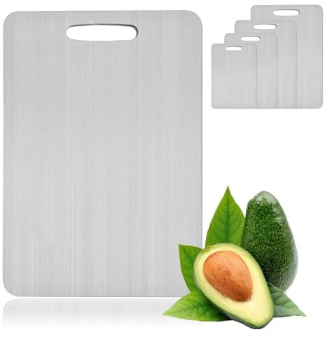 Titan Schneidebrett Set - 100% Titanium Cutting Board (40 * 30 cm)
