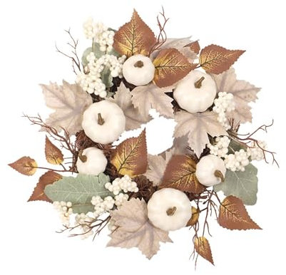 Herbstkranz Haustür Herbstdeko Kürbis Fall Dekoration Beerenkranz Autumn Deko Türdeko Außen Drinnen Herbstdeko Für Erntedankfest Halloween Hochzeit Outdoor Türkranz