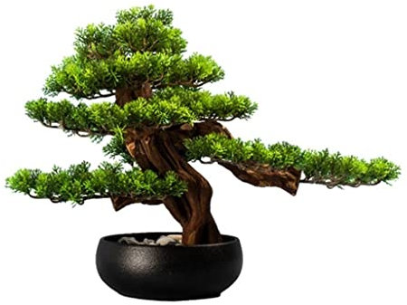 Künstliche Pflanzen, künstlicher Bonsai, künstlicher Baum, Topfpflanze, Simulationspflanze, Baum, Kopfsteinpflaster, Keramik-Blumentopf, Büro, künstliche Bäume für Heimdekoration, künstliche