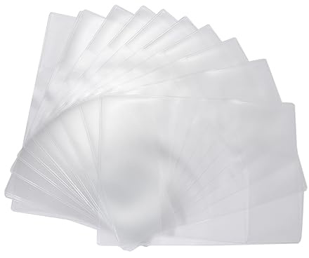 LIFKOME Reisepasshalter Aus PVC Transparenter Pass Organizer 133x188mm 12 Stück Passhüllen Für Reisen Und Dokumente