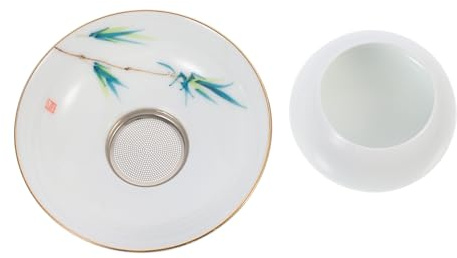 Infuseur à Thé en Céramique et Acier Inoxydable, Style Antique