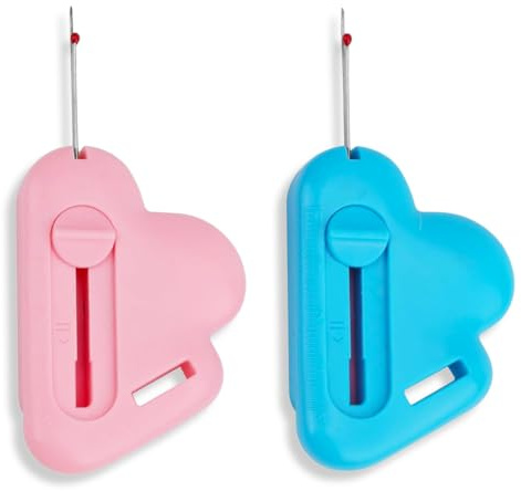 OUDQFCJ 2pcs Guida Magnetica per Macchina da Cucire con Scucitore, Accessori per Cucito, Strumento Multifunzione, Linea Guida Magnetica, Regalo per Appassionati di Cucito (Blu e Rosa)
