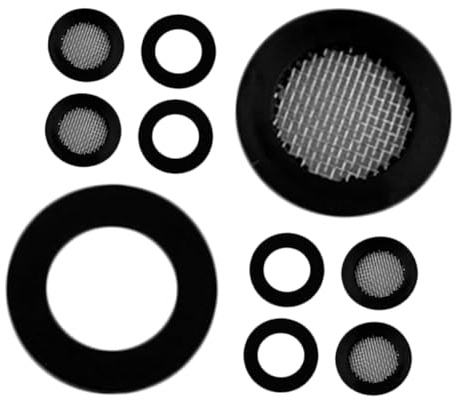 POPETPOP 10 pièces Lot de Joints de Filtre pour Pommeau Rondelle Caoutchouc Étanche Filtre Acier Inoxydable Compatible Pommeau Fixe et Douchette Élimine Les Fuites et Améliore la Qualité