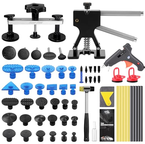 PDR TOOLS Auto Dellen Reparatur Werkzeug Set für Fahrzeug Karosserie, Professionelle Lackschaden Reparatur Kit - Dellenentfernung ohne Lackieren, Für kleine und mittlere Beulen