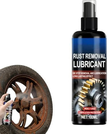 Genérico Spray Eliminador de Óxido | Restaura Brillo y Lubricación 100 ml | Herramientas Anticorrosivas,para Bisagras Cadenas Cerraduras Reparación Vehicular