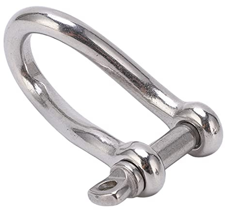 RASTKY Grillete Giratorio de Acero Inoxidable de, Diseño Duradero, Grillete de Ancla Trenzado de 8mm de Calidad Naval para Equipo de Pesca