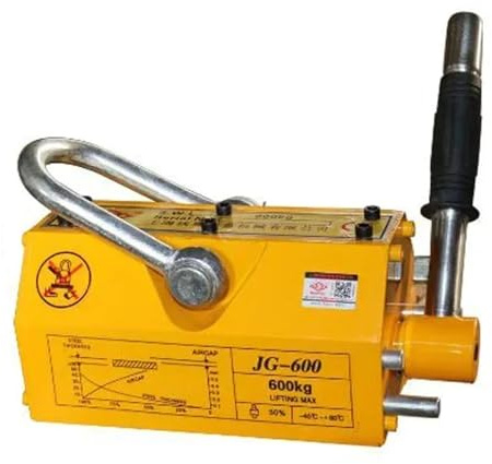 Montacargas eléctrico Elevador magnético permanente Manual de 600KG(1800Lbs)/imán de elevación permanente para YS-600 de polipasto de grúa de acero y hierro Polipasto Cabrestante Eléctrico