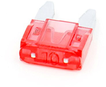 Heschen Mini Blade Fuse ATM-10 Auto Surtido Coche SUV Camión 10A Rojo Pack de 50