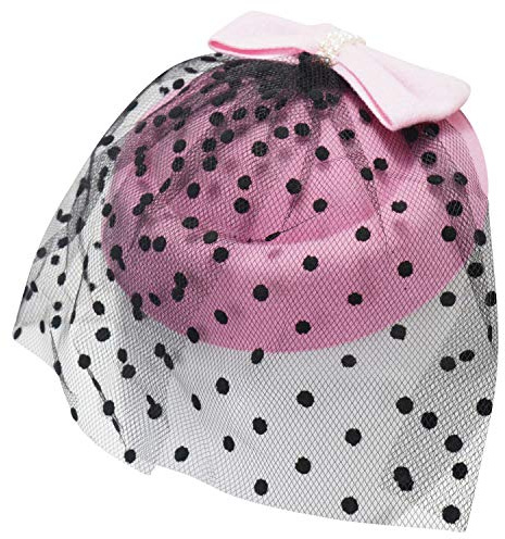 Ro Rox Grace Perlen Vintage Retro 40er 50er Jahre Fascinator Hochzeit Party Hut - Hellrosa
