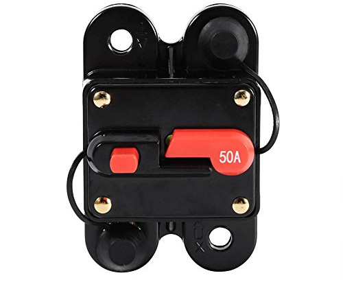 Leistungsschalter, 50 Ampere - 100 Ampere Leistungsschalter Reset Sicherungshalter Auto Boot Sicherungshalter Wasserdicht 12-24 V Neu(50A)