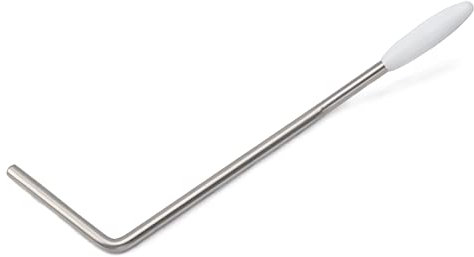 Musiclily Ultra 5mm Edelstahl Push-In Style Tremolo Arm Tremolohebel Whammy Bar für E-Gitarre Korea Wilkinson Tremolo Brücke, Originalfarbe mit Weißer Kappe