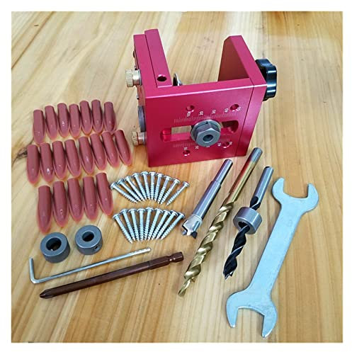 Drill Press HIGH Quality Drill Guide Dowel Jig Set Woodworking Joinery Master for Carpentry Drilling Pocket Hole Tool Kit for Fast and Accurate Installation of Door and Dra
