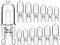 Jaenmsa G9 Halogen Light Bulbs, 40W 2700K Warm White 230V Dimmable Capsule Bulbs, Non-Flicker, 12 Pack