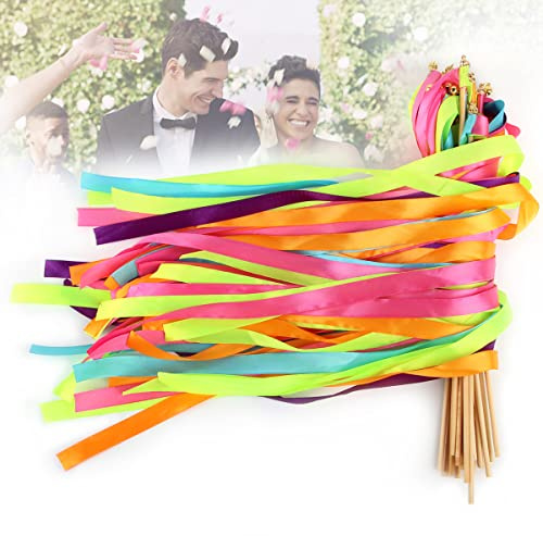Zauberstäbe Hochzeit mit Glocken, Waldspring Wedding Wands Hochzeit für Partys, Urlaub, Feiern, Wedding Wands mit Glocke, Band Zauberstäbe