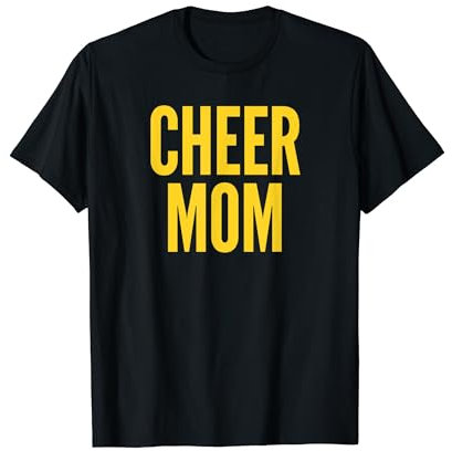 Cheer Mom Cheerleading Matching Parents Yellow T-Shirt