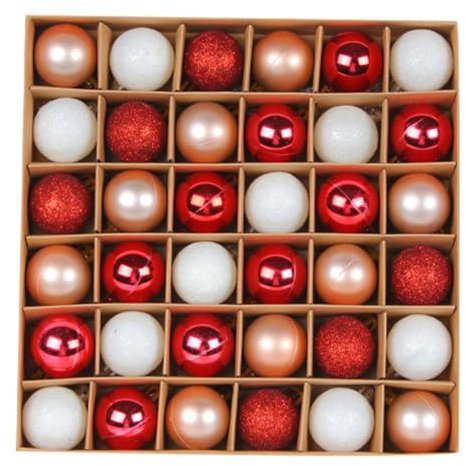 BAYORE 36er Pack Weihnachtskugel Ornamente Kleine Bruchsichere Weihnachtsbaumdekorationen Für Urlaub Hochzeit Party Weihnachtskugel Ornamente Set Kleine Bruchsichere Grüne Baumdekorationen