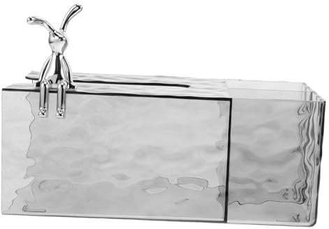 MAGICLULU Taschentuchbox Mit Aufbewahrungsfächern Würfel-Design Für Wohnzimmer-Tisch Praktische -aufbewahrungsbox