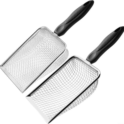 2Pcs Garden Sieve For Soil And Stones, Garden Soil Sieve Riddle Riddler With Handle Plastic Mesh Gardening Tool Soil Compost Sieve For Garden