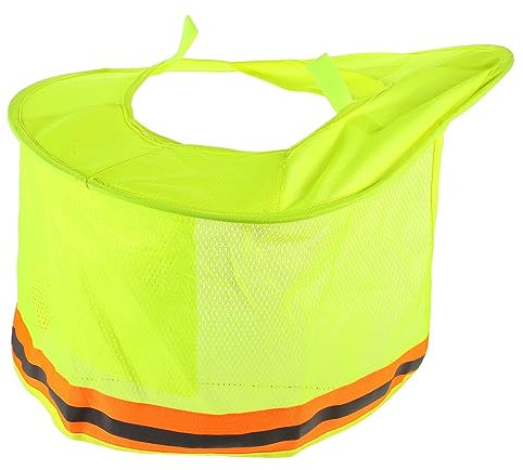 HOMSFOU Sonnenschild Aus Netzgewebe Mit Reflektierenden Streifen Nackenschutz Für Schutzhelm Sonnenschutz-Hut Für Gartenarbeit Und Outdoor-aktivitäten Leicht Zu Falten Tragen