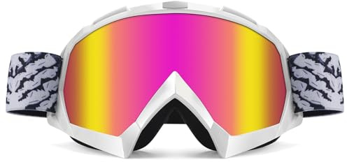 4-FQ Professionell Motocross Brille MtbBrille Dirt Bike ATV Goggles Crossbrille Sicherheit Tactical Riding Motorradbrillen, UV Schutzbrille für Herren Damen Jugend Fit ÜBer Brille