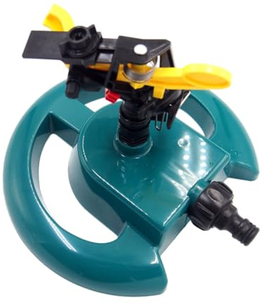 OSALADI Arroseur de Pelouse Rotatif Automatique à 360° Base Disque Pulvérisateur d'eau pour Jardin et Pelouse Système d'Arrosage et Facile à Installer