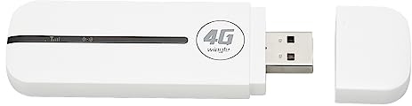 KIMISS Módem WiFi USB 4G: Mini Enrutador WiFi USB de Bolsillo de Alta Velocidad Plug and Play para Uso en Automóviles y Exteriores