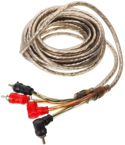 PACKOVE Câble de Subwoofer en Cuivre Flexible Kit de Câblage Audio Voiture pour Installation Facile Systèmes Audio et Modifications Automobiles