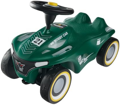 Big Bobby Car Neo RS - Auto da corsa per bambini, con pneumatici silenziosi per una guida silenziosa e una buona presa, sedile ergonomico con protezione per le ginocchia, piccolo cerchio girevole, a