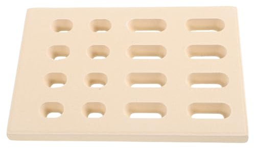 ULTECHNOVO Placa Calefactora de Cerámica Beige para Barbacoa de Gas, Resistente a Altas Temperaturas y Reducción de Pérdida de Calor, Repuesto para Sistemas de Quemadores
