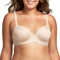 Maidenform Women's One Fabulous Fit 2.0 Tailored Demi Bra Half Cup, Paris Nude, 32A