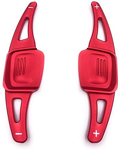 H-Customs Schaltwippen Shift Paddle kompatibel mit Golf 8 (auch GTI und GTD) Rot