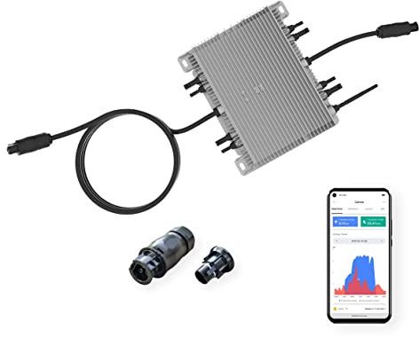 Solarway Deye SUN1600G3-EU-230 1600 Watt Mikrowechselrichter Set | Microinverter | WLAN & APP | Plug & Play | Auslegung für Balkonkraftwerk mit 4 PV-Modulen bis 2000 Wp