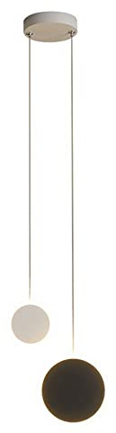 Lampade a Sospensione Moderne Minimaliste LED da Comodino - Rotonde Bianco e Nero Nordico 3000K, 6000K - Illuminazione Opzionale per Camera da Letto