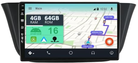 YUNTX [4+64G] Android 16 Car Stereo Fit for FIAT Iveco Daily VI (2014-2021)-Built in Carplay/Android Auto/Mirror Link/WiFi/GPS/SWC/USB/Camera - GPS 2 Din - IPS 9 Touch screen