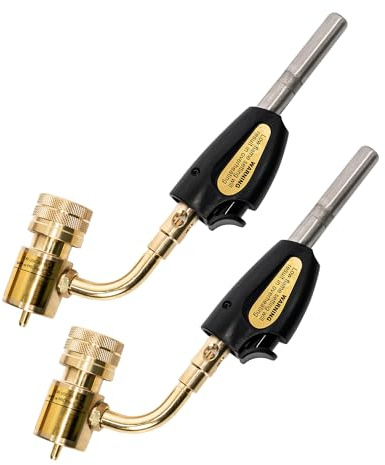 Turbo Torch Tips, Self Lighting, Gas Self Electronic Ignition Turbo Torch Regulator Brazing Soldering Welding Plumbing Gun