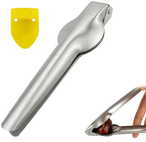 Kastanien Schneider, Maronizange aus Edelstahl, Silber Maronen Schneider, Maroni Schneider zum Schnellen Öffnen von Kastanien, Nüssen, Walnüssen