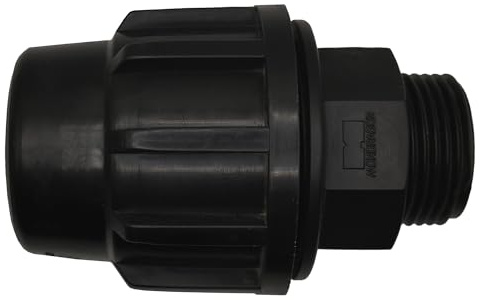 MONDRAGON - Enlace Rosca Macho para tubería de Polietileno Conexión: Rosca Macho, Medida: ø32 x 1 para riego enterrado y riego por goteo