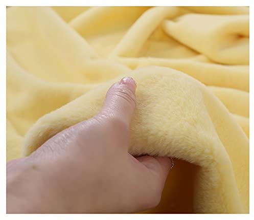 Generic Stoff, Nähen Stoff Weiches Plüsch-Gewebe Verwendet Für Das Nähen Von Kleidung Schal Teppich/Huhn Gelb/1,6 * 1M