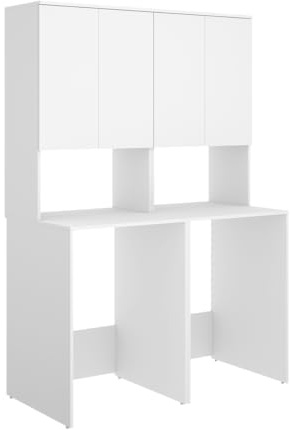 DEKIT - Conjunto DE Muebles para Lavadora Y Secadora con ALTILLO 190x126,6x62cm