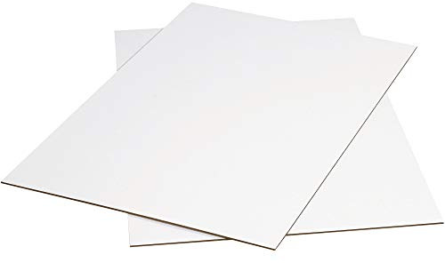 Aviditi Corrugated Cardboard Sheets 24 x 36 (5 Pack) Large Card Board for Layer Separation Packaging Mailing Shipping Packing, and Protecting Products from Forklift Damage - White, 5 Pack
