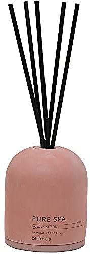 Blomus Profumo Set-69222 Set di fragranze per Ambienti, Sea Salt & Sage Whitered, Calcestruzzo, Vetro colorato, plastica, Withered Rose, 9 cm