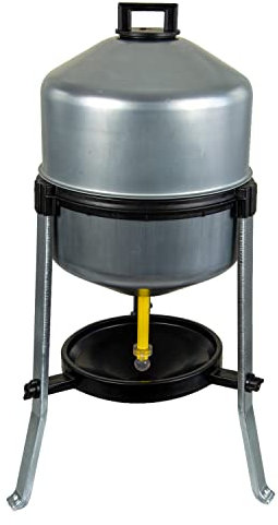 horizont Geflügeltränke 22l automatisch, aus verzinktem Stahl, ideale Hühnertränke, Wasserspender für Hühner, Wachteln, Enten, Geflügel, Hühner Zubehör