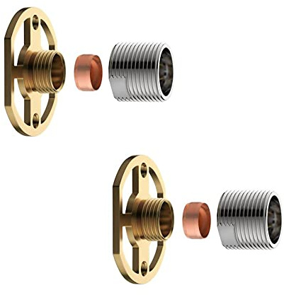 ENKI, P26, Easy Fix Kit Bracket for Thermostatic Mixer Bar, Modern Bathroom Accessories, Solid Brass Body Finish | Solid Brass, Shower Tray Waste, High Flow, Easy Clean, Bathroom