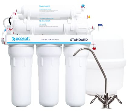 BWT Standard RO Ecosoft 5 etapas con mineralización | Purificación de agua incluyendo mineralización | 7,9 L de agua potable por hora