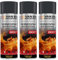 Lot de 3 Peinture Haute Température Sprays Thermorésistante - Gris Anthracite - 800 °C - Pour Four - 400 ml