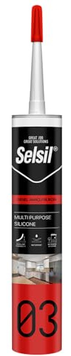 Silicone acetico universale 'sac 100' trasparente ml 280 (25 pezzi) SELSIL