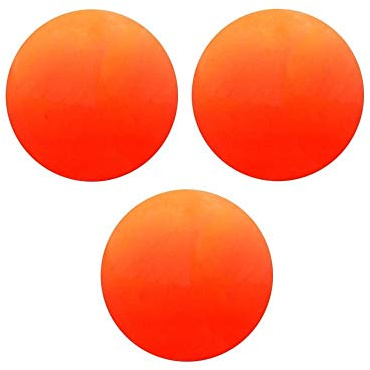 Indoor/Outdoor Street Floor Hockey Balls, Orange - 3 Pack