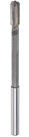 sourcing map Spannen Reibahle 5.9mm H7 Hartmetall Spitze Gerade Flöten Rund Schaft Drehmaschine Fräser